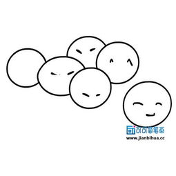 一碗汤圆怎么画?