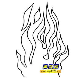 火苗简笔画，火苗简笔画简单又漂亮