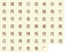 广字旁的字有什么，衤字旁的字有什么
