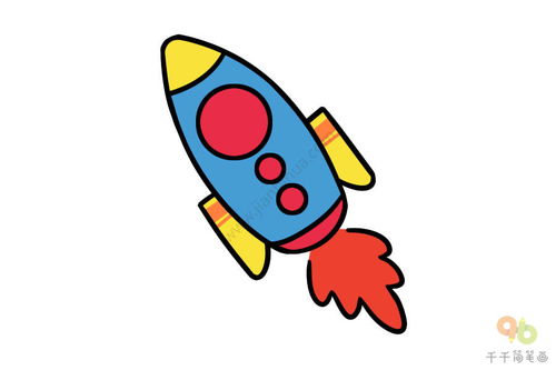 火箭图片简笔画，火箭图片简笔画涂色