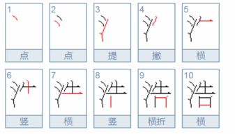 有的笔顺笔画顺序，真的笔顺笔画顺序图