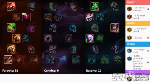 求高手分析一下好运姐的符文,越细致越好。