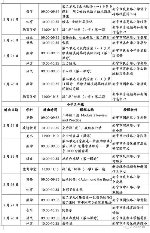 广西中小学空中课堂，广西中小学空中课堂免费