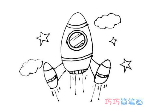 宇宙飞船怎么画，宇宙飞船怎么画难一点