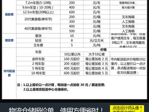 德邦物流收费标准价格表2022