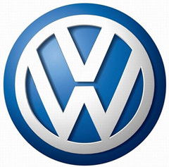 大众商标，大众商标下带字母的车