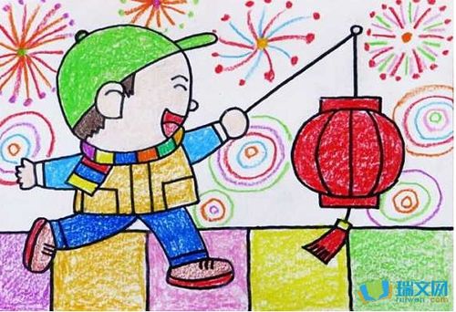 春节的画画，春节的画画简单又漂亮