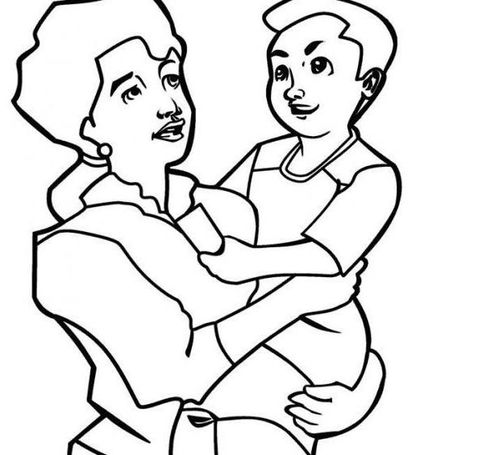 宝宝和妈妈简笔画，宝宝和妈妈简笔画小班