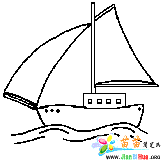 船的画法，船的画法简单又漂亮