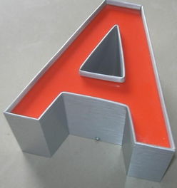 字边条，字边条发光字