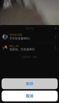 抖音给别人的评论怎么删除