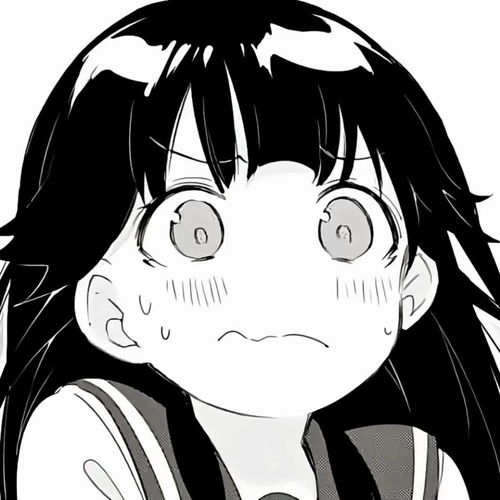 黑白漫画头像，黑白漫画头像男