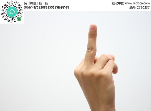 动漫中指鄙视手势图片怎么画