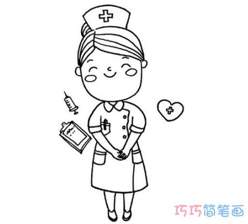 护士怎么画图片大全，护士怎么画图片大全简笔画