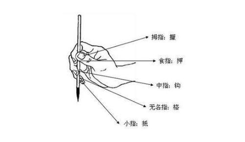 写毛笔字时正确的握笔姿势该如何练习?