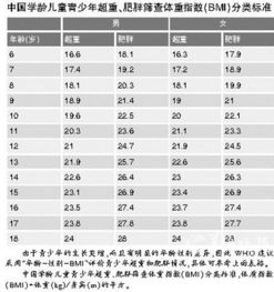 中国标准BMI值是多少?