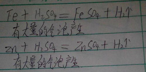铁与硫酸反应的化学方程式，铁与硫酸反应的化学方程式及现象