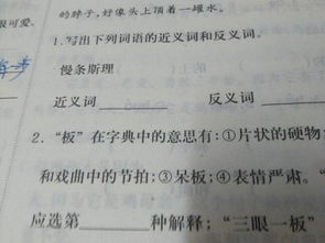 缓慢反义词，缓慢反义词是什么标准答案