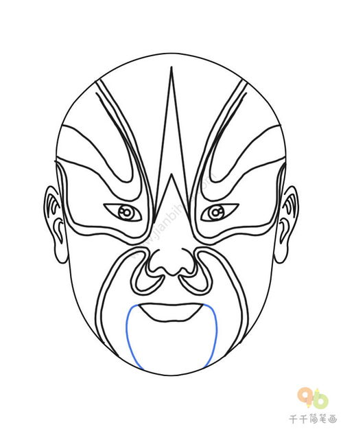 脸谱简笔画怎么画?