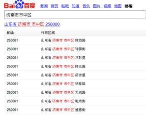 山东省济南市的邮政编码是多少?