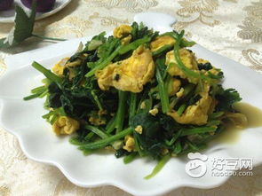菠菜炒鸡蛋的做法