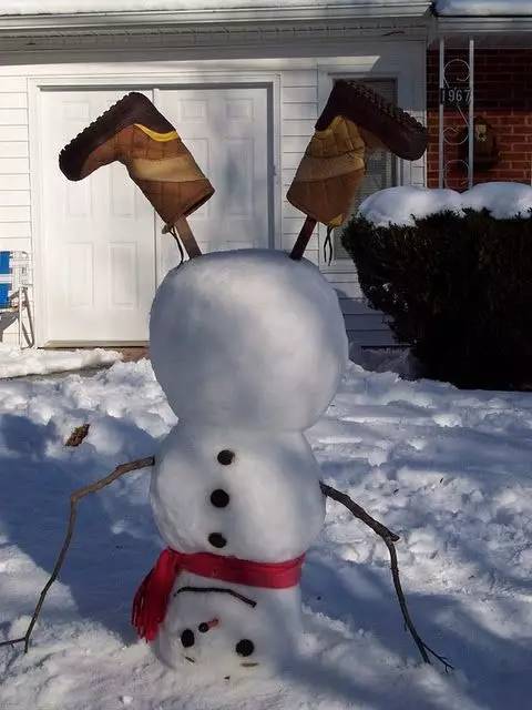 堆雪人过程描述怎么写?