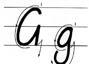 g的标准大写字母怎么写