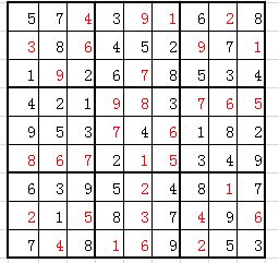 四宫格数独16题