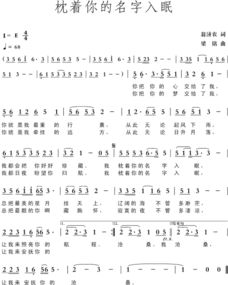 枕着你的名字入睡 歌词