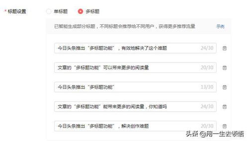 文章标题的作用