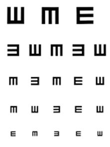 测视力要求离多少米