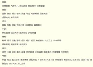 形容男人的词语