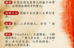 表示年龄的词语有哪些