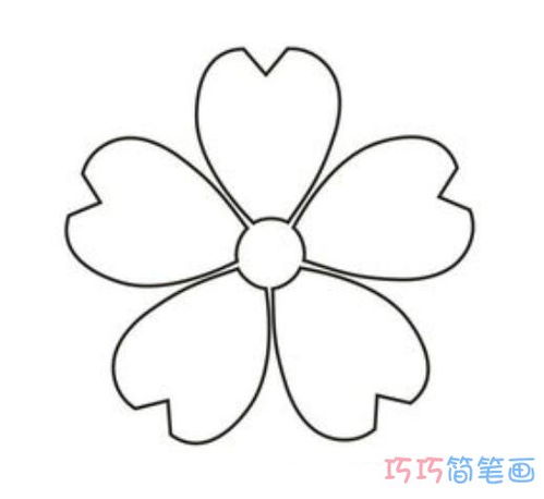樱花怎么画