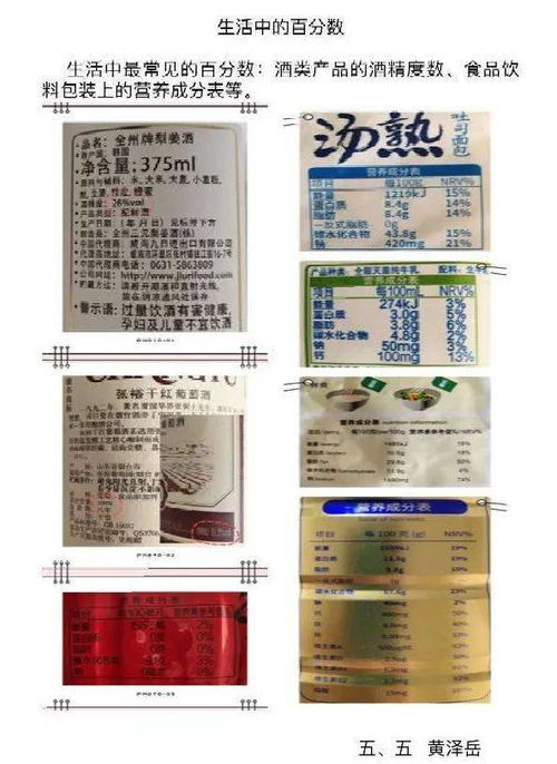 生活中的百分数有哪些?