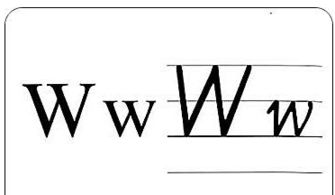 w的大写字母怎么写?