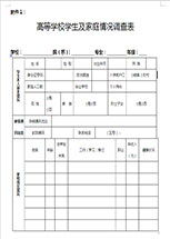 学生家庭基本情况怎么填写