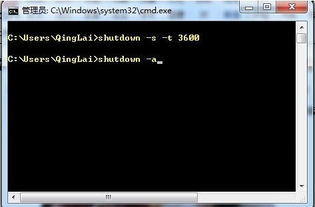 自动关机的命令是什么?