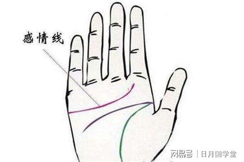 感情线断开一上一下 婚姻破裂