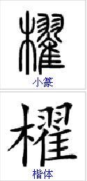 一个木 一个从 什么字?
