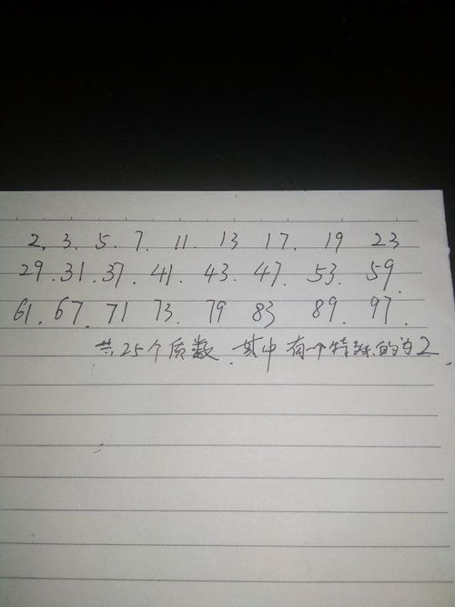 100内的质数是有哪些