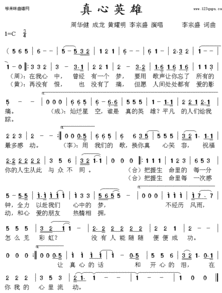 真心英雄歌词完整版?
