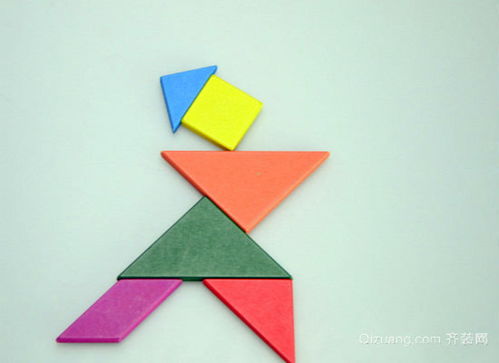 用七巧板的七块如何拼出长方形?