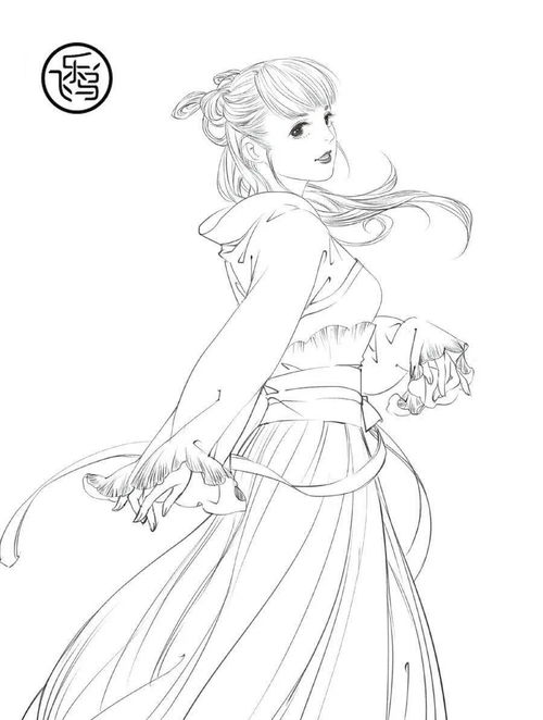 古风女子简笔画怎么画 古风女子的简笔画步骤图解教程