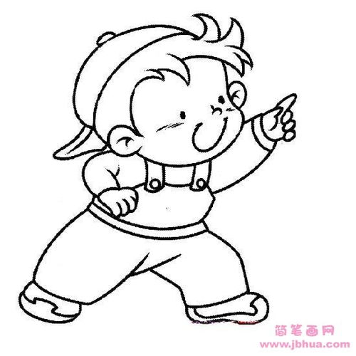 小男孩简笔画