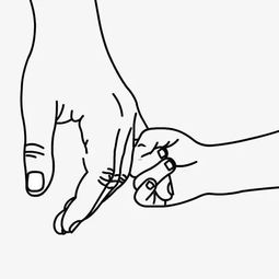 求两个小人手牵手的简笔画画法～～【最好是图片哦】