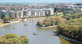 抚州市西湖绿洲到第五医院公交怎么走?