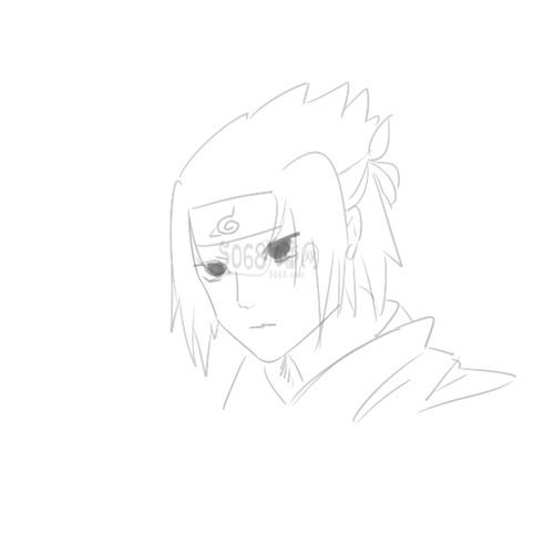 宇智波佐助简笔画