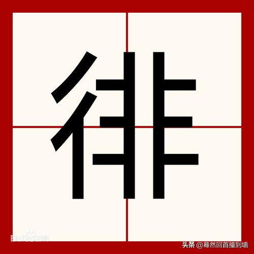 徘的拼音