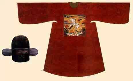 明朝时期的官服的颜色,各代表几品?